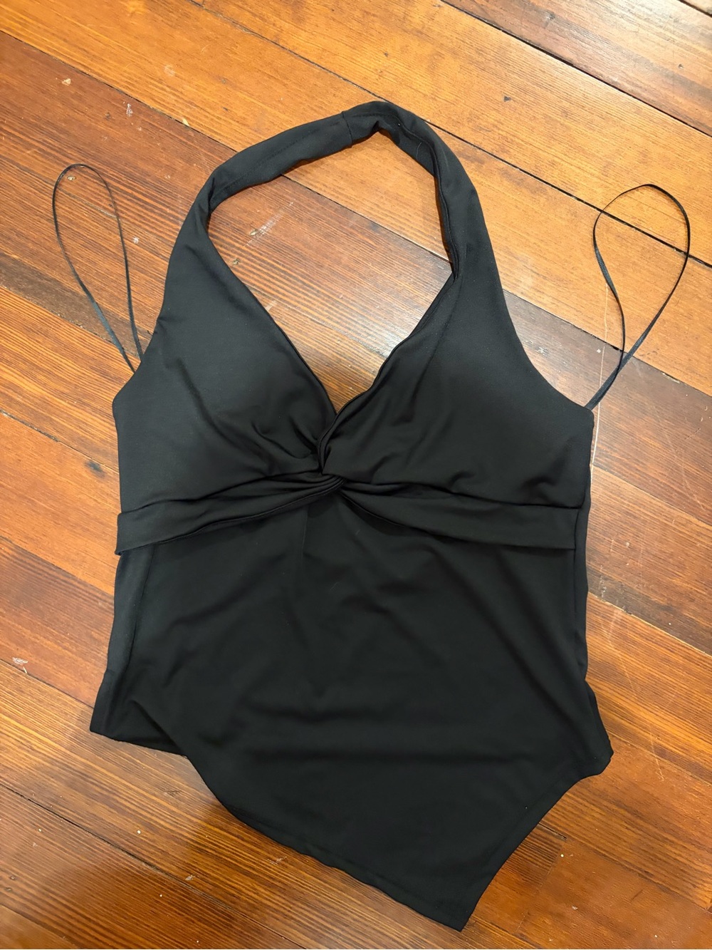Black halter top